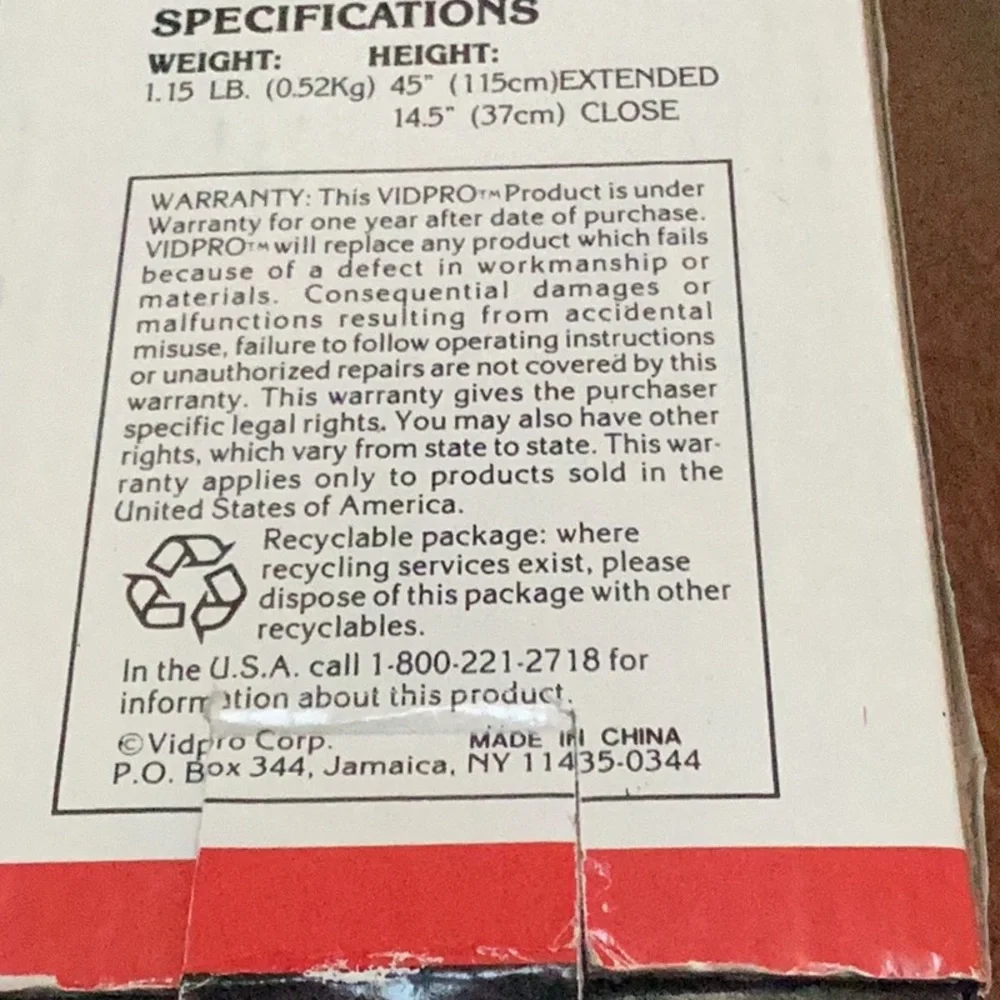 NIB Vidpro - photo /video tripod.